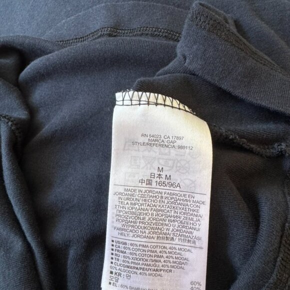 NWOT, Gap The Bowery Long Sleeve Crewneck T-Shirt, Navy Blue, Size M - Picture 15 of 15